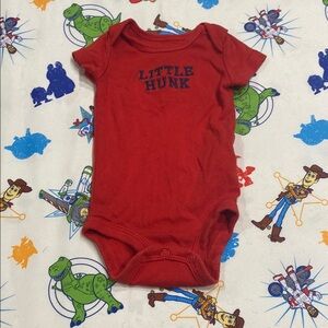 Carter's Red Bodysuit One Piece Snap Closure